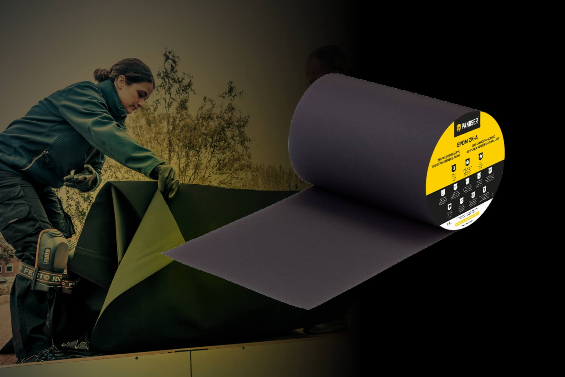 Vernieuwde zelfklevende Pandser EPDM-stroken Vernieuwde zelfklevende Pandser EPDM-stroken